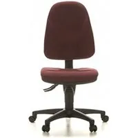 fauteuil de bureau topstar siège de bureau / siège pivotant point 20, tissu rouge foncé