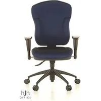 fauteuil de bureau topstar siège de bureau / siège pivotant wellpoint 30 al.k2, tissu bleu