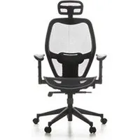fauteuil de bureau hjh office siège de bureau / fauteuil de direction air-port, tissu maille noir