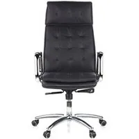 fauteuil de bureau hjh office siège de bureau / fauteuil de direction villa 20, cuir nappa noir