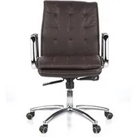 fauteuil de bureau hjh office siège de bureau / fauteuil de direction villa 10, cuir nappa marron
