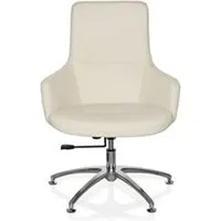 fauteuil de salon hjh office chaise de bureau / chaise polyvalente shake 300 similicuir blanc