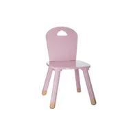 chaise atmosphera chaise enfant rose collection douceur - rose