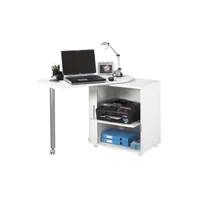 bureau droit beaux meubles pas chers bureau informatique blanc et table pivotante - http 800 - l 105 x l 55 x h 74.7 cm