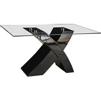table repas mona - 150 x 90 x 74 cm - noir