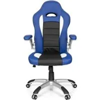 chaise gaming hjh office chaise gaming / chaise de bureau game sport bleu / noir
