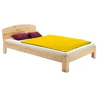 lit 1 place idimex lit simple tim pour enfant 100 x 200 cm en pin massif recouvert d'un vernis naturel, avec tête de lit inclinée