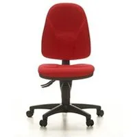 fauteuil de bureau topstar siège de bureau / siège pivotant point 20, tissu rouge