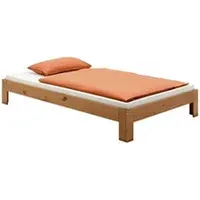 futon idimex lit futon thomas couchage simple 120 x 200 cm 1 place et demi / 1 personne, en pin massif lasuré couleur campagne