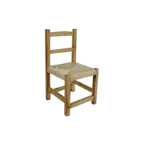 décoration enfant aubry gaspard - chaise enfant en bois naturel