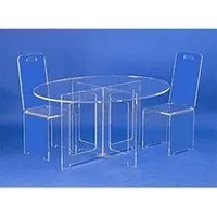 table à manger form xl table ovale plexiglas