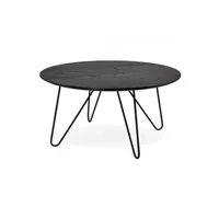 table basse kokoon design table basse design runda black 80x80x40 cm
