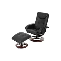 fauteuil de salon mendler fauteuil de relaxation oxford similicuir noir