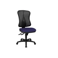fauteuil de bureau topstar chaise de bureau / chaise pivotante hjh solution basic bleu
