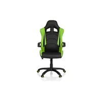 chaise gaming hjh office chaise gaming / chaise de bureau game pro i simili cuir noir/vert