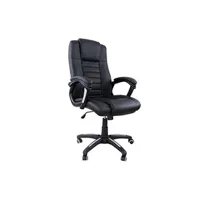 fauteuil de bureau helloshop26 fauteuil de bureau chaise siège noir ergonomique classique 150 kg max
