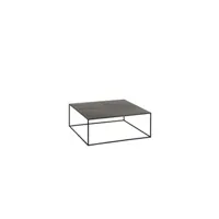 table basse j-line table basse de salon carrée en métal noir