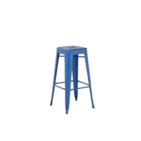 chaise sklum pack 4 tabourets hauts (76 cm) lix bleu lapis-lazuli 76 cm