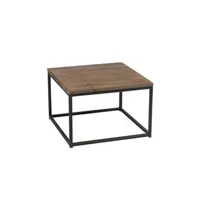 table d'appoint maison et styles table basse en métal et bois naturel