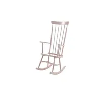 chaise vipack erik chaise à bascule 124cm rose