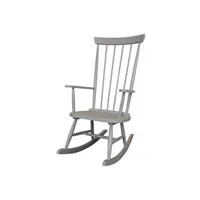 chaise vipack erik chaise à bascule 124cm grise