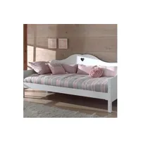 lit enfant terre de nuit lit canapé enfant en bois blanc 90x200 lc2001