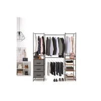 dressing et penderie 5five armoire dressing modulable extensible 180 cm