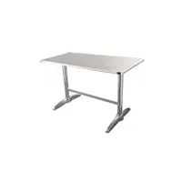 table de jardin bolero table rectangulaire à deux pieds 1200 mm - 1200