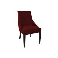 autre accessoires mobilier de jardin bolero chaises restauration tendance rouge foncé - x 2