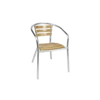 fauteuil de jardin bolero fauteuils en frêne et aluminium 730 mm - x 4 - 530