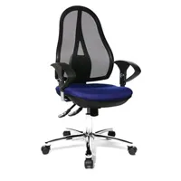 fauteuil de bureau topstar op290ug26 open point sy deluxe chaise de bureau bleu 48 x 48 x 111 cm
