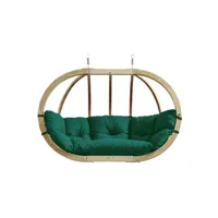 fauteuil suspendu amazonas - canapé suspendu globo royal vert - coussin imperméable