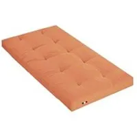 futon generique matelas futon orange goyave coeur en latex 90x190