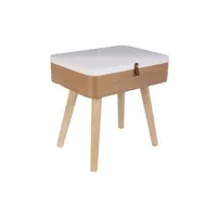 table de chevet the home deco factory - chevet design en bois elin