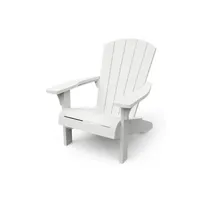 chaise de jardin keter chaise adirondack troy blanc
