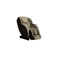 fauteuil de relaxation vente-unique fauteuil massant neree - système zéro gravité - beige