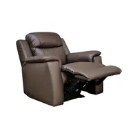 fauteuil de relaxation vente-unique fauteuil relax evasion en cuir - marron