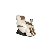 fauteuil de relaxation vente-unique fauteuil massant moon - système zéro gravité - beige