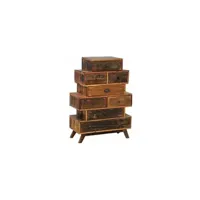 commode aubry gaspard - commode 8 tiroirs en bois recyclé zigzag