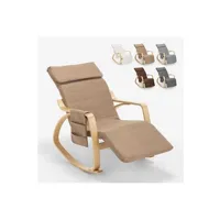 fauteuil de salon ahd amazing home design - fauteuil à bascule en bois design ergonomique nordique odense, couleur: beige