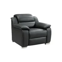fauteuil de relaxation vente-unique fauteuil relax électrique en cuir noir arena iii