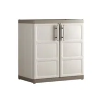 armoire de bureau vidaxl keter armoire de base excellence xl beige et taupe 89x54x93 cm
