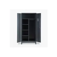 - armoire de bureau 2 portes 90x40 h180 en métal avec porte-documents verrouillable vesuvio
