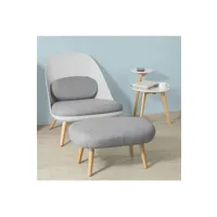 chaise sobuy fst63-hg fauteuil relax avec repose-pieds tabouret chauffeuse salon chambre