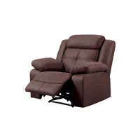 fauteuil de relaxation altobuy fabares - fauteuil relax manuel chocolat -