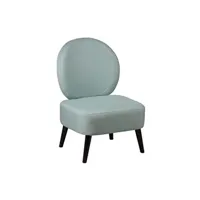 fauteuil de salon altobuy skalan - fauteuil crapaud tissu coloris vert d'eau -
