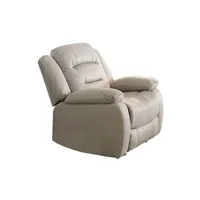 fauteuil de relaxation altobuy jans - fauteuil relax manuel tissu beige -