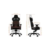 chaise gaming vertagear racing series p-line pl4500- noir/rouge