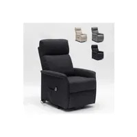 fauteuil de relaxation le roi du relax - fauteuil relax électrique 2 moteurs système lève-personnes pour seniors giorgia+, couleur: noir