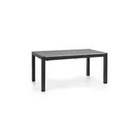 table de jardin blumfeldt menorca expand table de jardin extensible pour 8 personnes 163 x 95 cm - design aluminium & polywood - gris anthracite